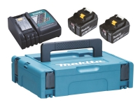 Bilde av Makita Powerpack Lxt - Batterilader + Batteri 2 X - Li-ion - 5 Ah - 90 Wh - For Makita Dhp482zj