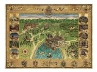 Bilde av Ravensburger Harry Potter Wizarding World - Hogwarts Map - Puslespill - 1500 Deler