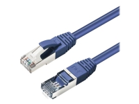 MicroConnect – Patch-kabel – RJ-45 (hane) till RJ-45 (hane) – 5 m – 6 mm – S/FTP – CAT 6a – halogenfri inomhus formpressad hakfri – blå