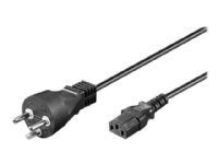 MicroConnect – Strömkabel – Typ K (hane) till IEC 60320 C13 – AC 250 V – 10 A – 50 cm – svart