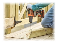 Bilde av Black+decker Bdcdd186k - Drill/driver - Trådløs - 2 Hastigheter - Nøkkelfri Borhylse 10 Mm - 40 N·m - 18 V