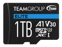 Team ELITE - Flashminnekort (SD-adapter inkludert) - 512 GB - A1 / Video Class V30 / UHS-I U3 - microSDXC Tele & GPS - Mobilt tilbehør - Minnekort