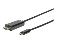 MicroConnect – Adapterkabel – HDMI hane till USB-C hane – 3 m – dubbelt skärmad – svart – inomhus Dolby DTS-HD Master Audio-support Dolby TrueHD-support stöd för 2K 4K60Hz stöd
