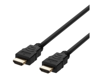 DELTACO – Ultra High Speed – HDMI-kabel – HDMI hane till HDMI hane – 50 cm – skärmad – svart – 4K120Hz stöd 8K60Hz stöd