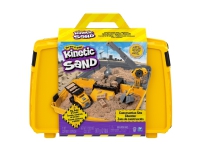 Bilde av Kinetic Sand Construction Site Folding Sandbox Playset, Kinetisk Sand For Barn, 3 år, Brun
