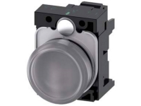 Signallampe 22mm ru pla klar lin gl 24V