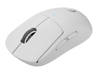 Logitech PRO X SUPERLIGHT Wireless Gaming Mouse – Mus – optisk – 5 knappar – trådlös – LIGHTSPEED – Logitech LIGHTSPEED-mottagare – vit
