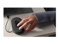Microsoft Modern USB-C Speaker – Högtalartelefon (handsfree) – kabelansluten – USB-C – mattsvart – kommersiell – Certifierad för Microsoft-teams