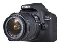 Canon EOS 2000D – Digitalkamera – SLR – 24.1 MP – APS-C – 1 080 p / 30 fps – 3x optisk zoom EF-S 18-55 mm III och EF 75-300 mm III linser – Wi-Fi NFC