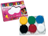 Fingermaling 35ml 6 farver ass. Skriveredskaper - Spesielle skriveredskaper - Kunstnerprodukter