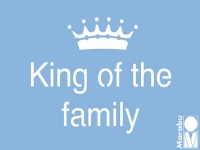 Bilde av Stencil King Of Family 15x10cm
