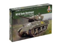 Italeri M10 Tank Destroyer, 1:56, Monteringssett, Tank, M10, Alle kjønn, Plastikk Hobby - Modellbygging - Modellsett - Forsvaret