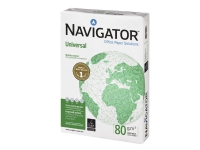 Navigator Universal, Universal, A4 (210x297 mm), 500 ark, 80 g/m², hvit Papir & Emballasje - Hvitt papir - Hvitt A4