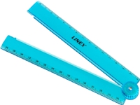 Linex folde lineal 15/30 cm transparent blå Skriveredskaper - Skrivetilbehør - Linjaler og målere
