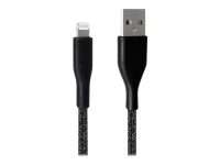 X-Shield – Lightning-kabel – USB hane till Lightning hane – 1 m – svart – för Apple iPad/iPhone/iPod (Lightning)