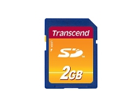 Transcend TS2GSDC 2 GB SD MLC 20 MB/s 13 MB/s Svart