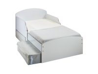 Børne Hvid Junior Træ seng m/opbevaring v2 (140cm)