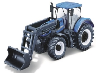 Tractor w/front loader N.H. T7.615 10cm blue