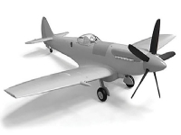Bilde av Airfix A05135, Flymodell Med Fastvinge, Monteringssett, 1:48, Spitfire Fr Mk.xiv, Alle Kjønn, 118 Stykker