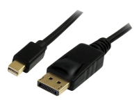 Bilde av Startech.com 2m Mini Displayport To Displayport 1.2 Cable Displayport 4k - Displayport-kabel - Mini Displayport (hann) Til Displayport (hann) - 2 M - Låst - Svart
