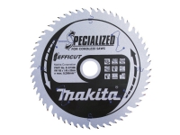 Makita Efficut – Cirkelsågblad – för trä metall plast laminat MDF-skiva melamine – 165 mm – 56 tänder