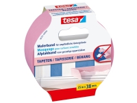 TESA 56261 Maskeringstejp för målning papper Rosa Akrylfärg Alkydfärg Latexfärg 7 dagar 25 m