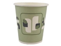 Kaffebæger Pap 25 cl Ø80 mm svanemærket SP9S Pap+Pe grønt mønster - (20 poser x 80 stk.) Catering - Engangstjeneste - Begre & Kopper