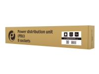 EnerGenie EG-PDU-014-FC14 - Strømfordelerenhet (kan monteres i rack) - AC 250 V - 2500 watt - utgangskontakter: 8 (8 x IEC 60320 C14) - 1U - 3 m kabel PC & Nettbrett - UPS - Tilbehør UPS