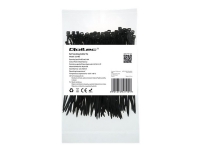 Qoltec – Kabelsamlare – 10 cm – svart (paket om 100)
