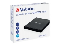 Verbatim - Platestasjon - DVD±RW (±R DL) / DVD-RAM - 8x/8x/5x - USB 2.0 - ekstern PC-Komponenter - Harddisk og lagring - Optisk driver