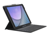 Bilde av Zagg Messenger Folio 2 - Tastatur Og Folioveske - Bluetooth - Nordisk - Koksgrå Tastatur, Koksgrå Boks - For Apple 10.2-inch Ipad 10.5-inch Ipad Air (3. Generasjon)