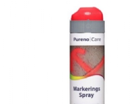 Bilde av Pureno Markeringsspray 500ml - Rød Beregnet Til Mærkning På Veje, Bygninger, Tuneller M.m.