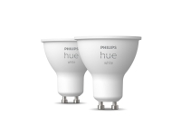 Philips Hue White – LED-spotlampor – GU10 – 5,2 W (motsvarande 57 W) – klass F – varmvitt ljus – 2700 K (2 st.)