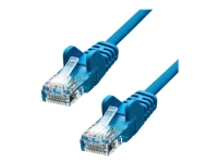 ProXtend – Patch-kabel – RJ-45 (hane) till RJ-45 (hane) – 15 m – UTP – CAT 5e – formpressad hakfri – blå