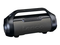Lenco SPR-070 – Boombox-högtalare – för bärbar användning – trådlös – Bluetooth – 15 Watt – svart
