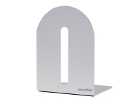 Bokstøtte metall, 15 x 15 cm, hvit, pakke med 2 stk. Arkivering - Brevsortering - Brevkurver
