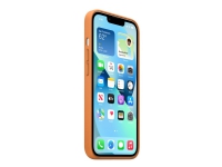 Apple – Baksidesskydd för mobiltelefon – med MagSafe – läder – golden brown – för iPhone 13