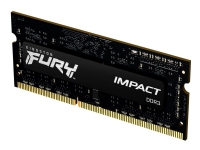 Bilde av Kingston Fury Impact - Ddr3l - Modul - 4 Gb - So Dimm 204-pin - 1600 Mhz / Pc3l-12800 - Cl9 - 1.35 / 1.5 V - Ikke-bufret - Ikke-ecc - Svart