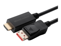MicroConnect - Adapterkabel - DisplayPort hann låst til HDMI hann - 5 m - trippel beskyttelse - svart - 4 K 60 Hz (4096 x 2160) støtte