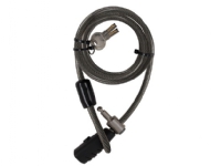 Stanley Family Key Cable Bike Lock 240cm ø10mm Wirelås Svart Akrylnitrilbutadienstyren (ABS) Stål Stål nyckel
