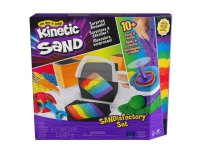 Bilde av Kinetic Sand Sandisfactory Set With 2lbs Of Colored And Black, Flerfarvet, 10+, Dreng/pige