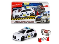 SOS Politibil Audi RS3 m/afspærring og tilbehør 1:32 Leker - Biler & kjøretøy - Utrykningskjøretøy