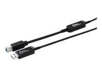 MicroConnect Premium - USB-kabel - USB-type A (hann) til USB Type B (hann) - USB 3.0 - 20 m - Active Optical Cable (AOC) - svart PC tilbehør - Kabler og adaptere - Datakabler