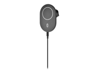 DELTACO QI-1035 – Trådlös laddningshållare för bil – 15 Watt – svart – för Apple iPhone 12 13