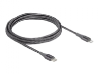 Delock – Lightning-kabel – USB-C hane till Lightning hane – 2 m – grå – för Apple iPad/iPhone/iPod (Lightning)