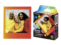 Fujifilm Instax Square Rainbow - Hurtigvirkende fargefilm - 10 eksponeringer Foto og video - Foto- og videotilbehør - Diverse