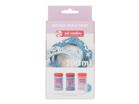 Talens Art Creation Vintage Chalk set Blues | 2 x 100 ml + crackle medium