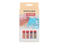 Talens Art Creation Textile Silk set Basic | 4 x 50 ml Hobby - Kunstartikler - Akrylmaling