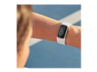 Fitbit Charge 5 - Bløt rustfritt stål i gull - aktivitetssporer med uendelighetsbånd - silikon - månehvit - håndleddstørrelse: 130-210 mm - display 1.04 - Bluetooth, NFC Sport & Trening - Pulsklokker og Smartklokker - Aktivitetssporere