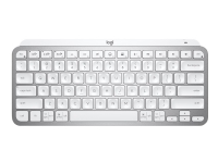 Bilde av Logitech Mx Keys Minimalist Wireless Illuminated Keyboard - Tastatur - Trådløs - 2.4 Ghz - Pale Grey - Nordic